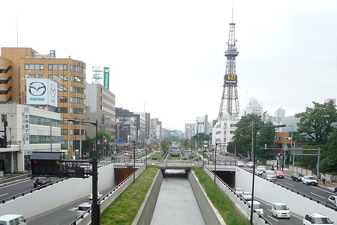 札幌の創成川通り
