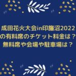 成田花火大会in印旛沼2022の有料席のチケット料金は？無料席や会場や駐車場は？