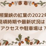 照葉峡の紅葉の2022年見頃時期や最新状況は？アクセスや駐車場は？