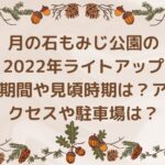 月の石もみじ公園の2022年ライトアップ期間や見頃時期は？アクセスや駐車場は？