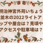 明治神宮外苑いちょう並木の2022ライトアップや屋台は？見頃やアクセスや駐車場は？