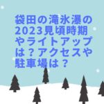 袋田の滝氷瀑の2023見頃時期やライトアップは？アクセスや駐車場は？