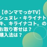 【ホンマでっかTV】シュヌレ・キライナトキ、キライナコト。のお取り寄せは？購入法は？