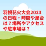 羽幌花火大会2023の日程・時間や屋台は？場所やアクセスや駐車場は？　
