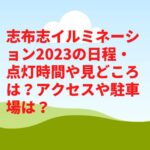 志布志イルミネーション2023の日程・点灯時間や見どころは？アクセスや駐車場は？　