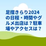 足摺きらり2024の日程・時間やグルメ出店は？駐車場やアクセスは？